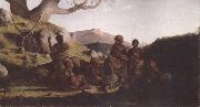 Robert Dowling Tasmanian Aborigines oil painting on canvas